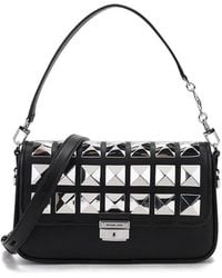 Michael Kors - Stud-Detail Leather Shoulder Bag - Lyst