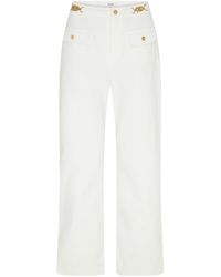 Celine - High-Waisted Casual Pants - Lyst