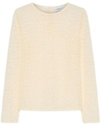 Marella - Long-Sleeved Lace Jersey T-Shirt - Lyst