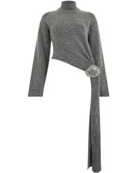GIUSEPPE DI MORABITO - Asymmetric Jewel Sweater - Lyst