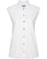Moschino - Ribbed Detail Shirt - Lyst