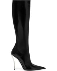 Versace - Pin-Point Knee-High Boots - Lyst