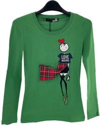 Moschino - Round Collar And Long-Sleeved T-Shirt - Lyst