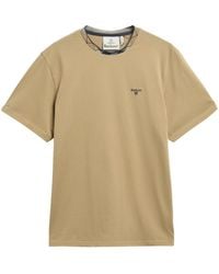Barbour - Innercheck Trim Crewneck Tshirt - Lyst
