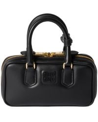 Miu Miu - Arcadie Leather Mini-Bag - Lyst