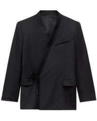 KENZO - Double Breasted Tailored Kimono Jacket - Lyst