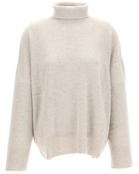 LeKasha - Fine Knit Turtleneck Pullover - Lyst