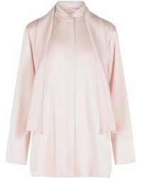 Jil Sander - Long-Sleeved Satin Shirt - Lyst