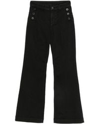 Liu Jo - Button-Embellished Flared Jeans - Lyst
