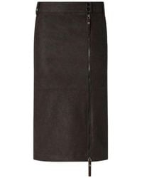 Pinko - Zip-Detail Midi Skirt - Lyst
