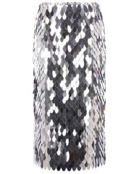 Rabanne - Sequin-Embellished Midi Skirt - Lyst