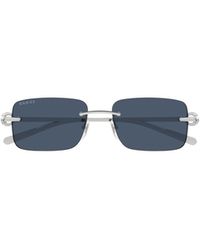 Gucci - Eyewear Rectangular Frame Sunglasses - Lyst
