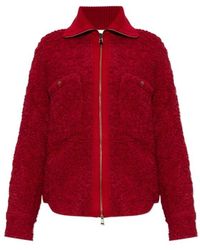Moncler - Textured Zip-Up Cardigan - Lyst