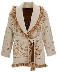 Alanui - Fringed Belted Cardigan - Lyst