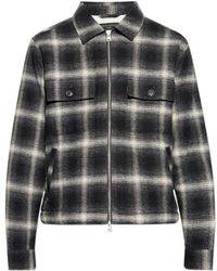 AllSaints - Bayo Plaid Zip-Up Overshirt - Lyst