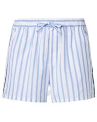 Dolce & Gabbana - Striped Cotton And Silk Poplin Shorts - Lyst