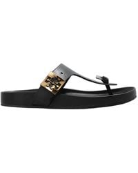 Tory Burch - Mellow Thong Leather Sandals - Lyst