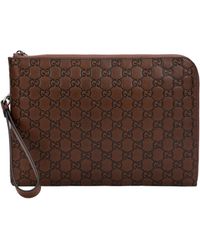Gucci - Gg Emblem Medium Clutch - Lyst