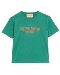 Valentino - Cotton T-Shirt With Chez Print - Lyst