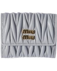 Miu Miu - Minuteria Matelassé Wallet - Lyst
