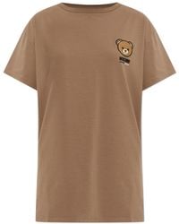 Moschino - Oversized Bear Motif T-Shirt - Lyst