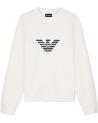 Emporio Armani - Double Jersey Sweatshirt With Logo - Lyst