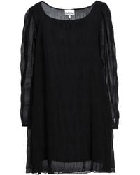 Ganni - Long-Sleeve Ruched Dress - Lyst