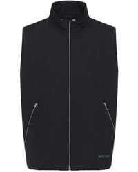 Jil Sander - Logo-Print Funnel-Neck Gilet - Lyst