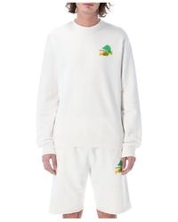 Off-White c/o Virgil Abloh - Logo Printed Crewneck Sweatshirt - Lyst