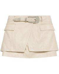 IRO - Asymmetrical Belted Mini Skirt - Lyst