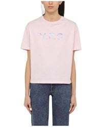 A.P.C. - Ana Logo Crew Neck T-Shirt - Lyst