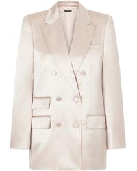 Tom Ford - Double-Breasted Polka- Dot Satin Blazer - Lyst