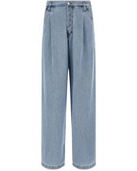 Dries Van Noten - Logo Patch Pleated Jeans - Lyst