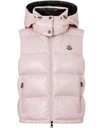 Moncler - Sleeveless Quilted Down Vest - Lyst