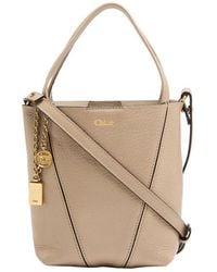 Chloé - Spin Grained Leather Tote Bag - Lyst