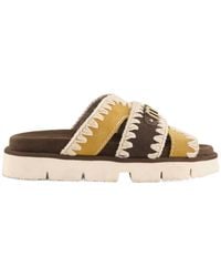 Mou - Bio Slip-On Sandals - Lyst