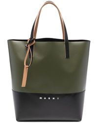 Marni - Tribeca Logo Detailed Tote Bag - Lyst