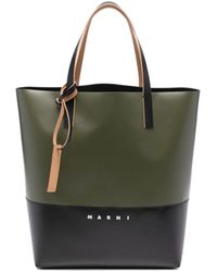 Marni - Tribeca Logo Detailed Tote Bag - Lyst