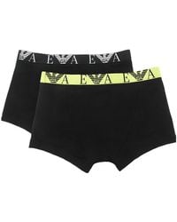 Emporio Armani - Logo Boxer Panties Two-Pair - Lyst