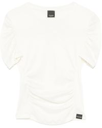 Pinko - Logo Patch Round Neck T-Shirt - Lyst