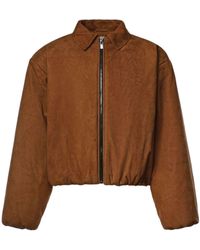 Magda Butrym - Cropped Zip-Up Jacket - Lyst