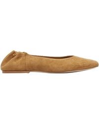 A.P.C. - Suede Ballet Flats - Lyst