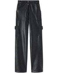 Ermanno Scervino - Drawstring-Waist Faux-Leather Trousers - Lyst