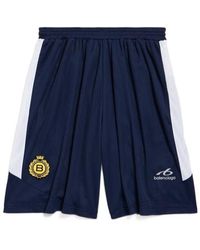 Balenciaga Soccer Baggy Shorts in Black for Men | Lyst
