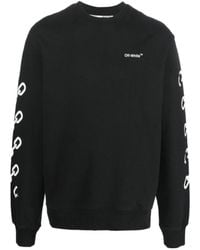 Off-White c/o Virgil Abloh - Chain Arrow Logo Printed Crewneck Sweatshirt - Lyst