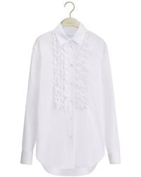 Dior - Iviera Blouse With Ruffled Plastron - Lyst