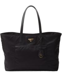 Prada - Re-Edition 1978 Large Re-Nylon And Saffiano Leather Tote Bag - Lyst