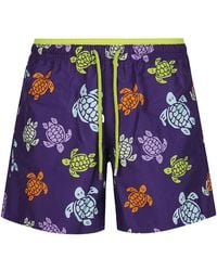 Vilebrequin - Turtle-Print Drawstring Swim Trunks - Lyst