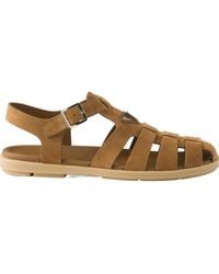 Prada - Suede Fisherman Sandals - Lyst