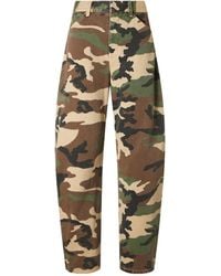 Nili Lotan - High Waist Loose Fit Casual Cotton Pants - Lyst
